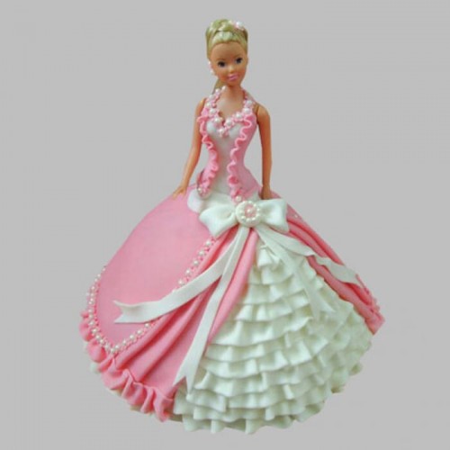 Ultra Style Queen Barbie Fondant Cake Delivery in Noida