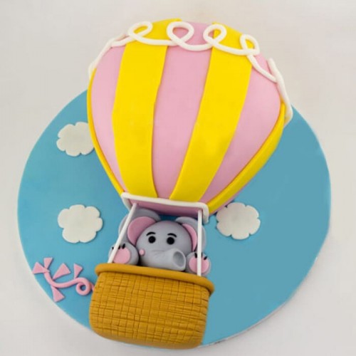 Up In The Sky Balloon Fondant Cake Delivery in Noida