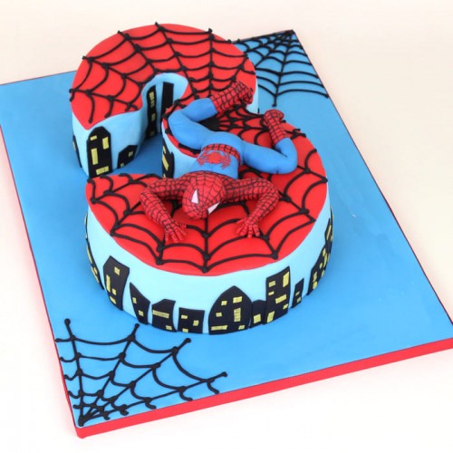 3rd Birthday Spiderman Theme Cake Delivery in Noida