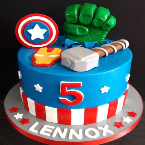 Avengers Fondant Cake Delivery in Noida