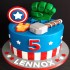 Avengers Fondant Cake