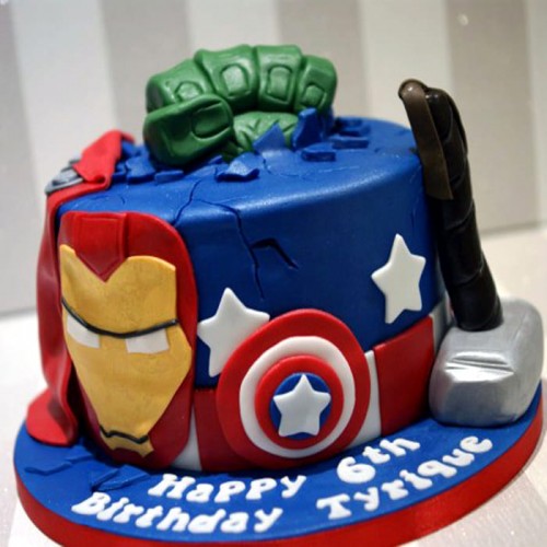 Avengers Theme Birthday Cake Delivery in Noida