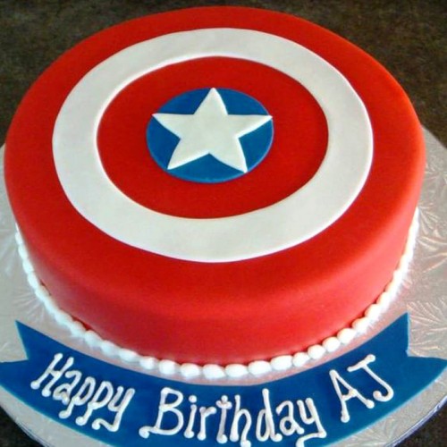 Captain America Shield Designer Cake Delivery in Noida