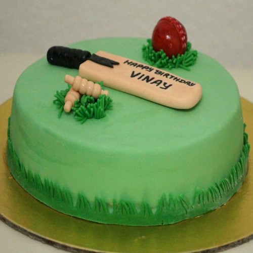 Cricket Bat Ball Theme Designer Cake Delivery in Noida