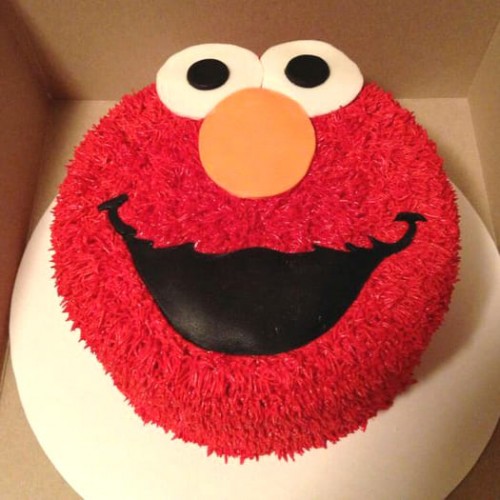Elmo Face Cake Delivery in Noida