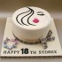 Lips & Lashes Themed 18th Birthday Cake
