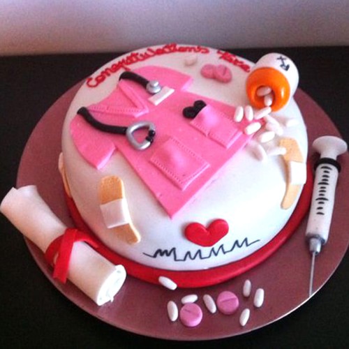 Nurse Theme Fondant Cake Delivery in Noida Nurse Theme Fondant Cake Delivery in Noida