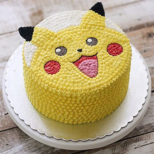 Pikachu Face Cream Cake Delivery in Noida
