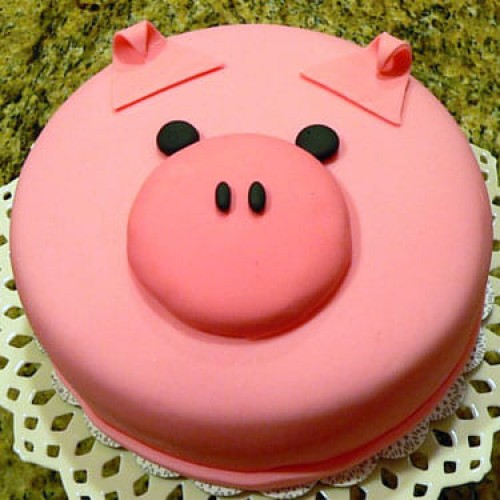 Porky Pig Fondant Cakes Delivery in Noida