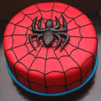 Spider Red Fondant Cake Spider Red Fondant Cake