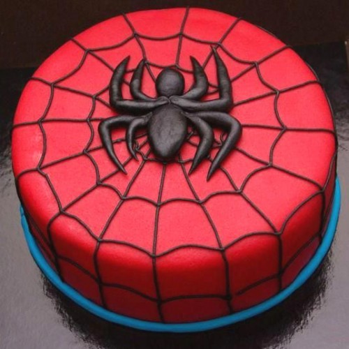 Spider Red Fondant Cake Delivery in Noida