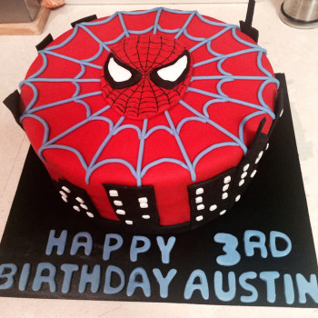 Spiderman Customized Cake Spiderman Customized Cake