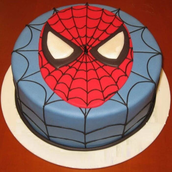 Spiderman Fondant Cake Spiderman Fondant Cake