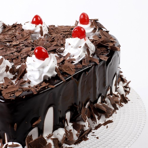 Flakey Hearts Black Forest Cake Delivery in Noida