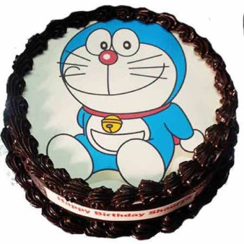 Doraemon Chocolate Photo Cake