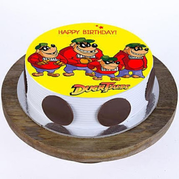 Duck Tales Photo Pineapple Cake