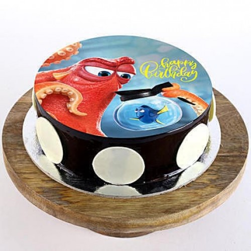 Finding Dory Chocolate Photo Cake Delivery in Noida