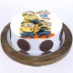 Funny Minions Pineapple Cake Delivery in Noida