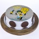 Homer Simpsons Pineapple Photo Cake Delivery in Noida