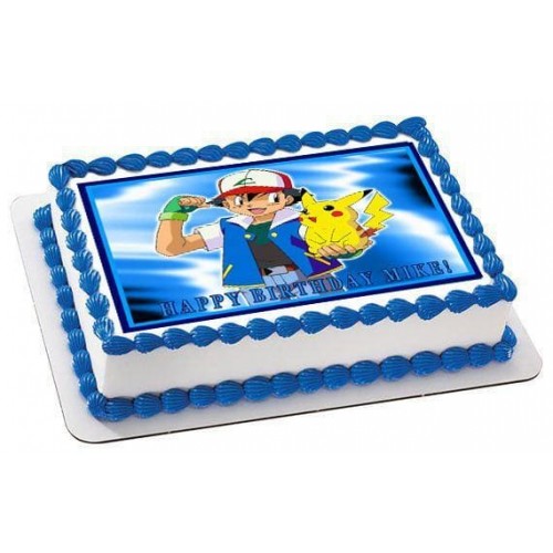 Pokemon Pikachu Cartoon Photo Cake Delivery in Noida