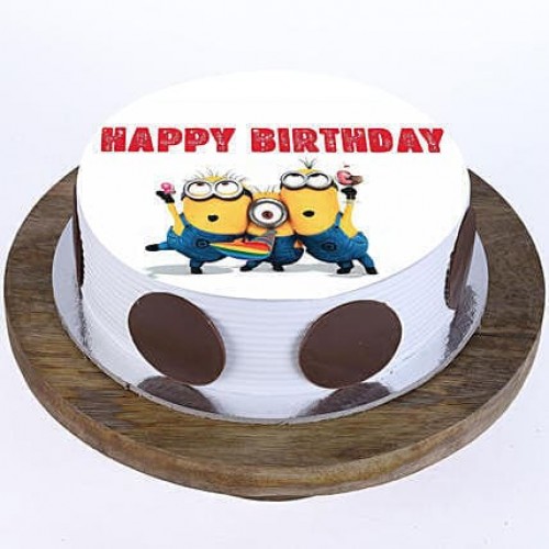 Quirky Minions Pineapple Cake Delivery in Noida