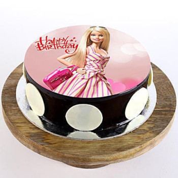 Stylish Barbie Chocolate Cake