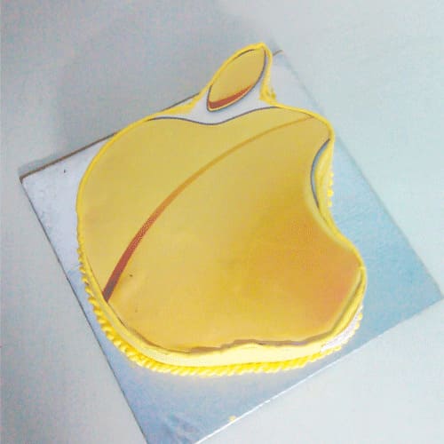 Apple Logo Shape cake Delivery in Noida