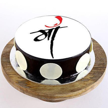 Chocolate Photo Cake For Mom