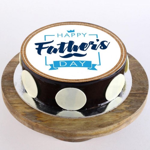 Fathers Day Chocolate Photo Cake Delivery in Noida