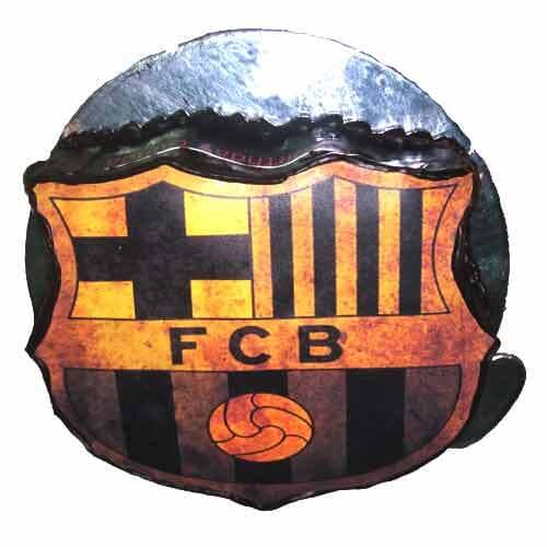 FC Barcelona Logo Photo Cake Delivery in Noida