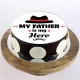 My Dad My Hero Chocolate Photo Cake Delivery in Noida