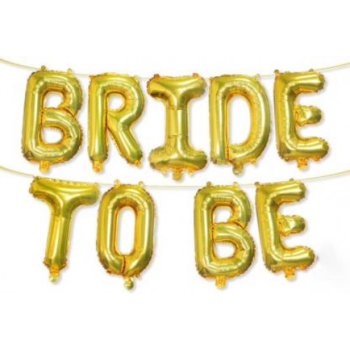 Bride To Be Golden Foil Balloon Delivery in Noida
