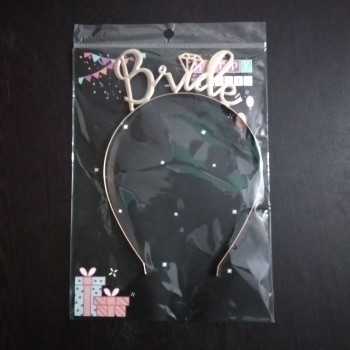 Gold Plated BRIDE Headband