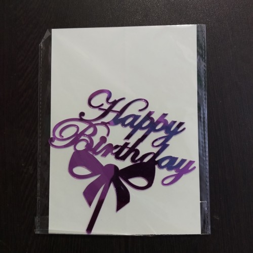 Happy Birthday Purple Tag Delivery in Noida
