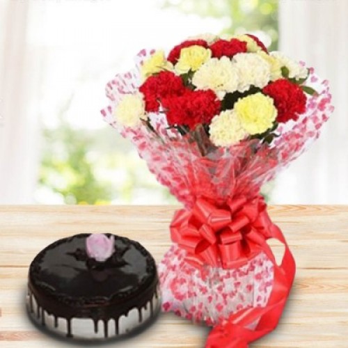 Carnation With Truffle Combo Delivery in Noida