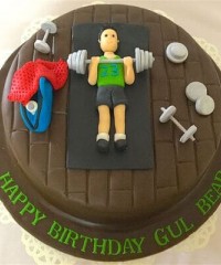 Fitness and Gym Theme Cakes