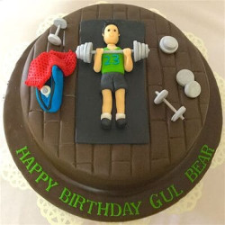 Fitness and Gym Theme Cakes