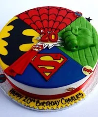 Super Heroes Cakes