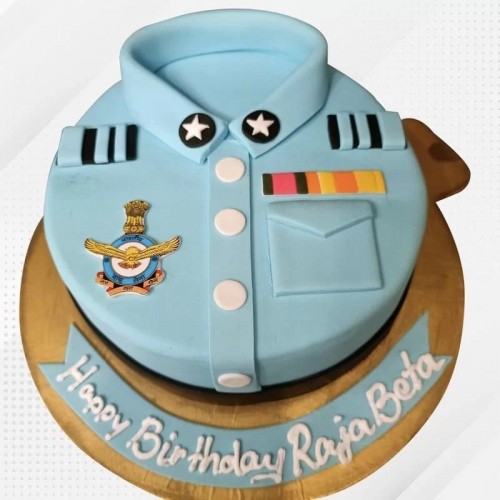 Air Force Uniform Birthday Cake in Noida