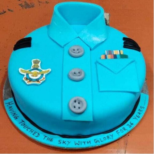Air Force Uniform Theme Cake in Noida