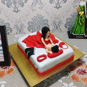 Girl on Top Theme Naughty Cake Delivery in Noida