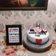 Miss to Mrs Theme Fondant Cake Delivery in Noida