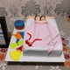 Couple in Bed Anniversary Cake Delivery in Noida