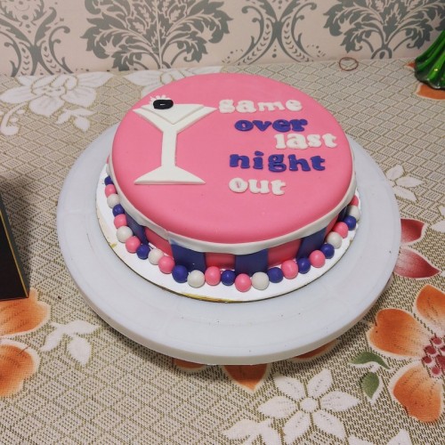 Last Night Out Bachelorette Cake in Noida