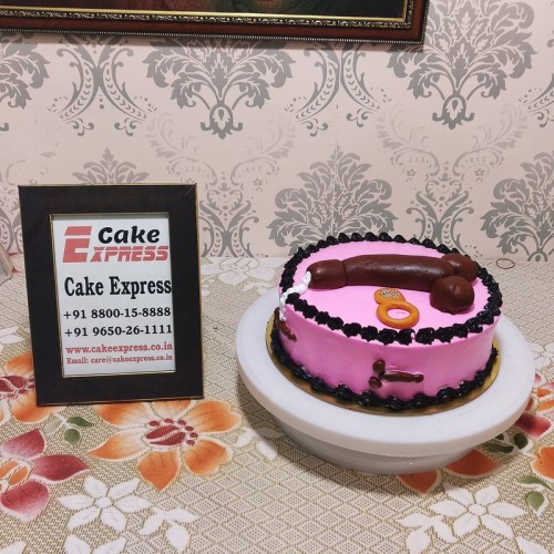 Penis Theme Semi Fondant Naughty Cake Delivery in Noida