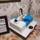 Girl on Top Bachelorette Fondant Cake Delivery in Noida