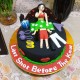 Last Bachelor Birthday Naughty Cake Delivery in Delhi NCR
