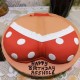 Red Polka Bra Theme Adult Cake in Noida