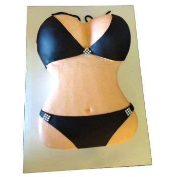 Black Bikini Theme Cake Black Bikini Theme Cake