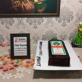 Jagermeister Bottle Shape Cake Jagermeister Bottle Shape Cake